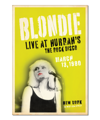 Blondie Live at Hurrahs NYC, 1980 Print (Original Design)