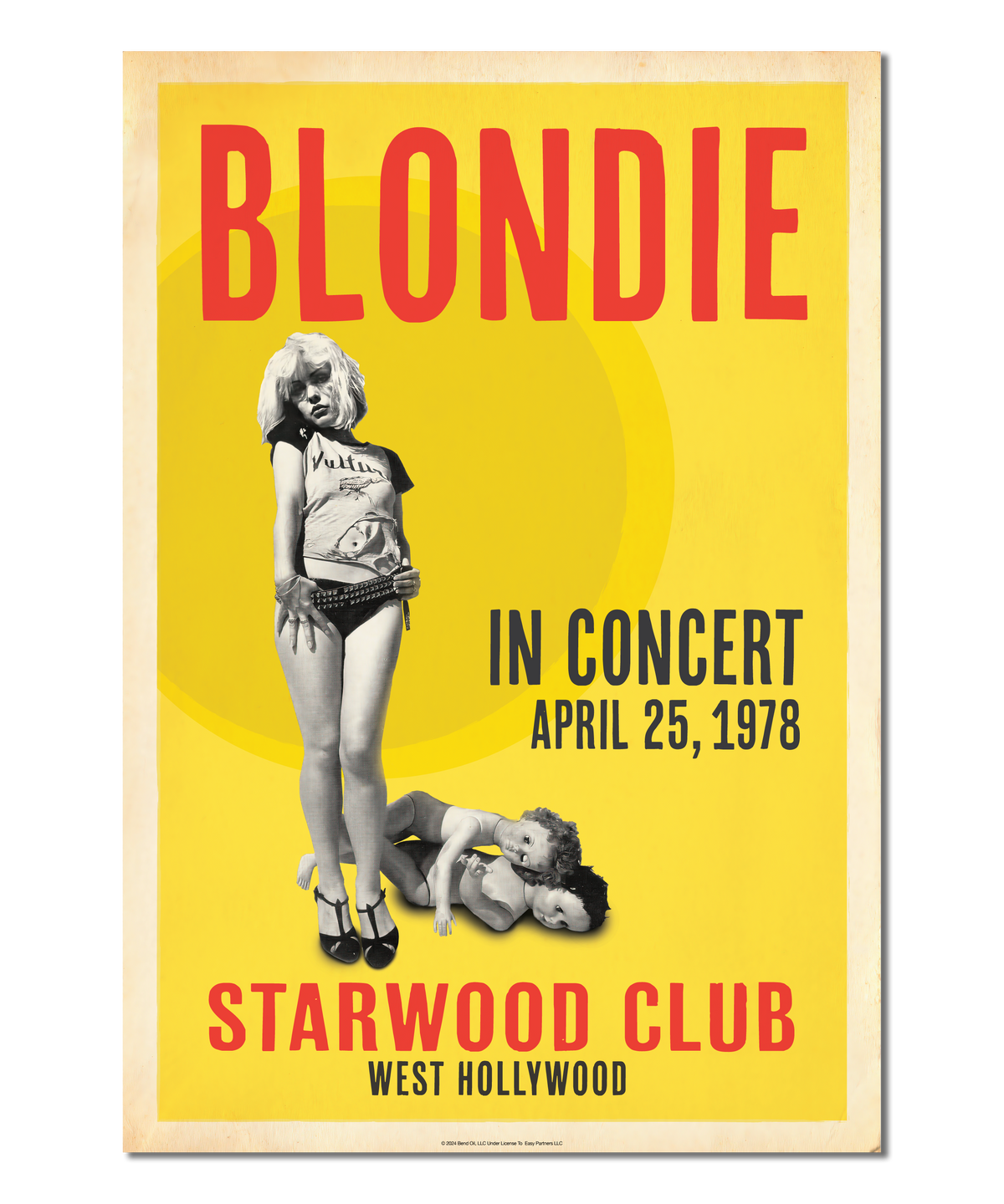 Blondie, Starwood Club, 1978 Print (Original Design)