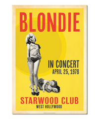 Blondie, Starwood Club, 1978 Print (Original Design)