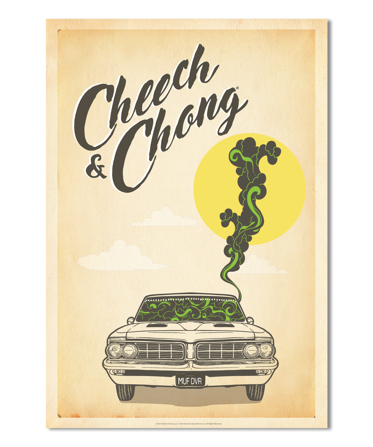 Cheech and Chong, Low Rider Print (Original Design)