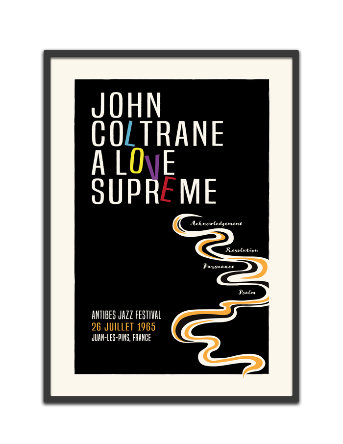 John Coltrane, A Love Supreme Live, 1965, Fine Art Framed
