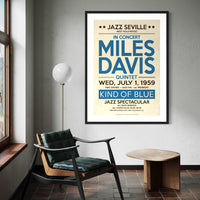 Miles Davis, Live in Hollywood, 1959, Fine Art Framed