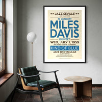 Miles Davis, Live in Hollywood, 1959, Fine Art Framed