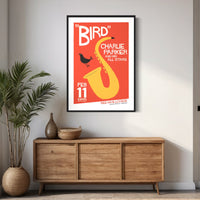 Charlie Parker, Live in The Bee Hive, 1955, Fine Art Framed