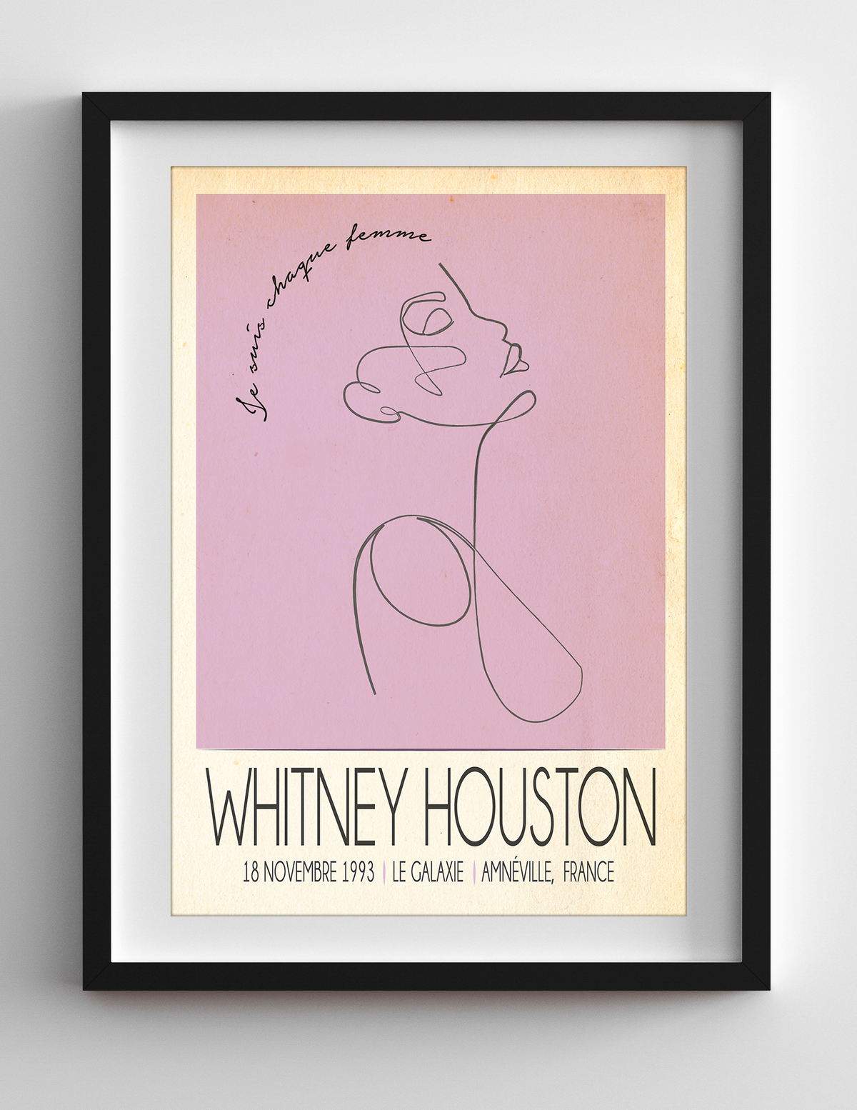 Whitney Houston Live In France Print