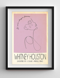 Whitney Houston Live In France Print