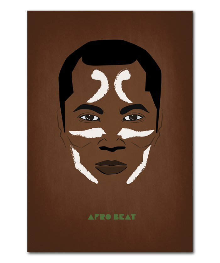 Afro Beat Inspired Original Design Print