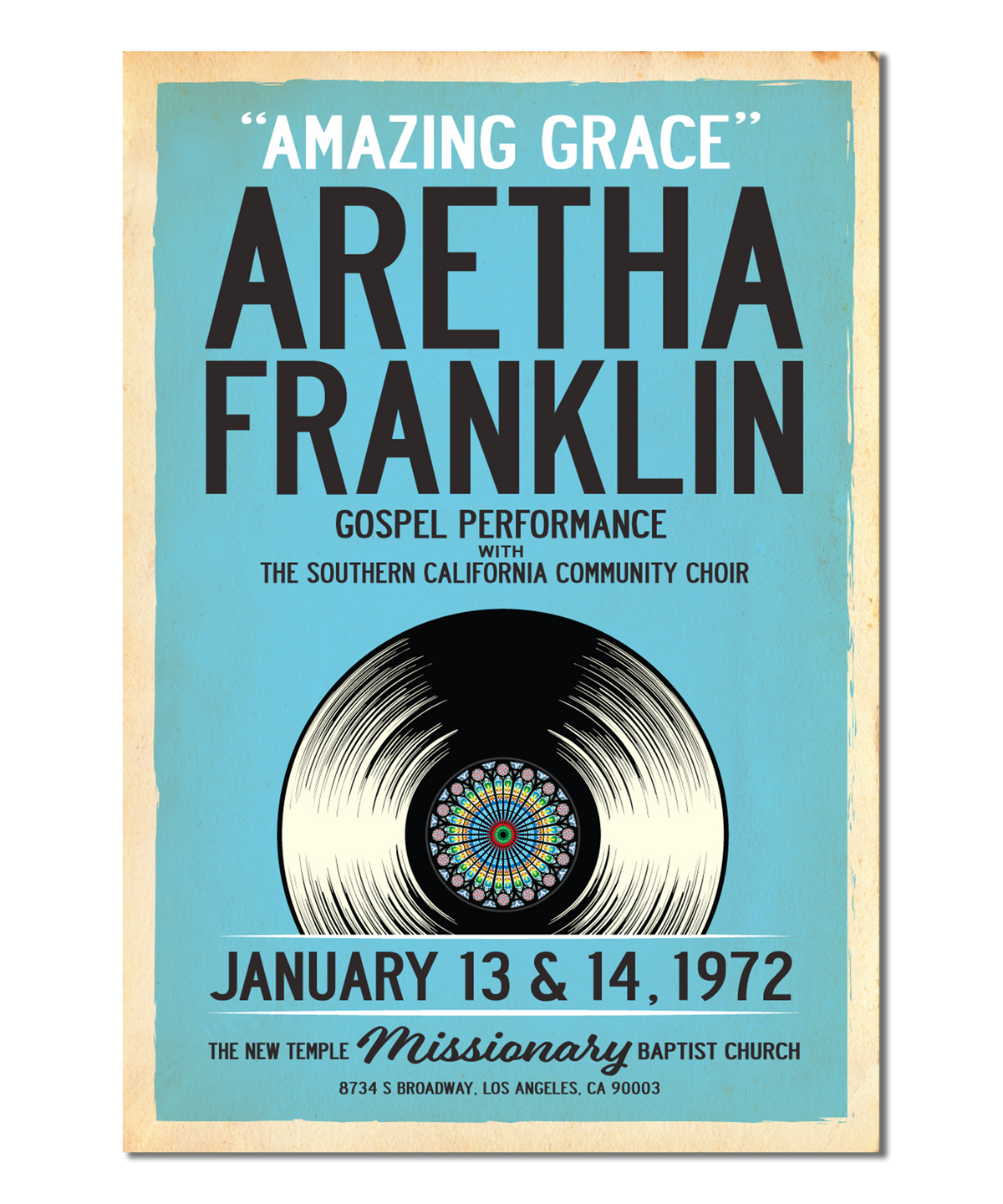 Aretha Franklin, Amazing Grace Print
