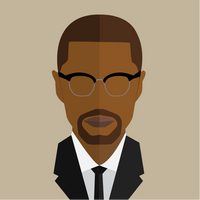 Black Male History Makers Icon Ceramic Coasters (Barack Obama, Martin Luther King Jr, Malcolm X and John Lewis)