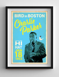 Charlie Parker in Boston Print