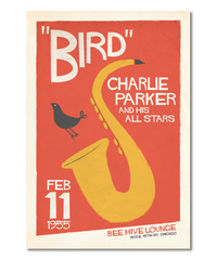 Charlie Parker Live at the Bee Hive Chicago Print