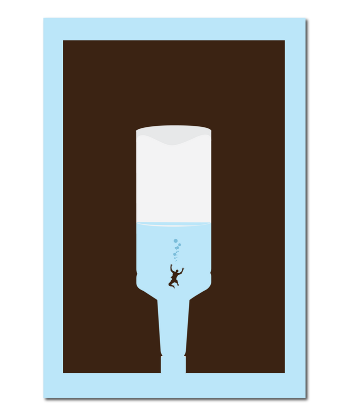 Swimming Pool Inspired Original Design Print