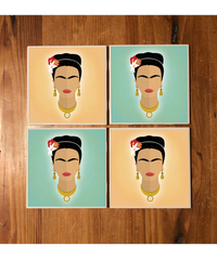 Artist Icon Ceramic Coaster Set