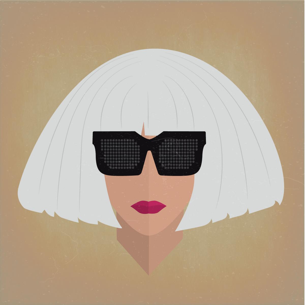 Lady Icon Ceramic Coaster Set