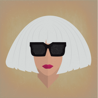 Lady Icon Ceramic Coaster Set