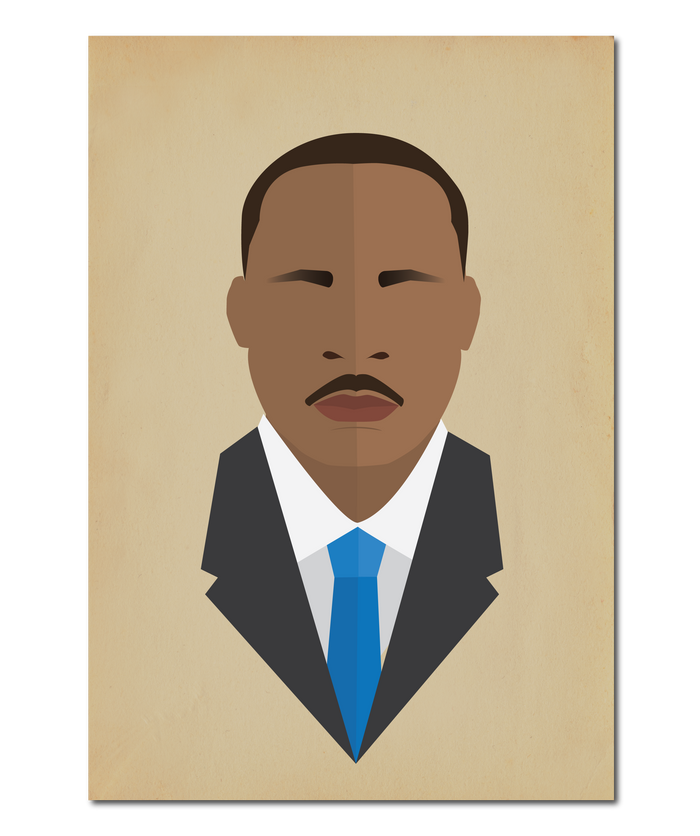 Martin Luther King Jr, MLK Icon Original Print