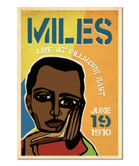 Miles Davis Live at the Fillmore Cubism Print