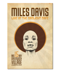 Miles Davis Live at the Gaslight Cafe in New York, 1971 Concert Print