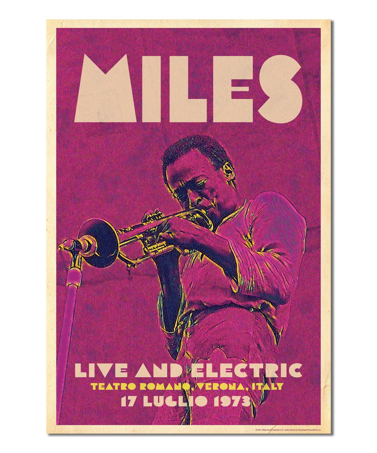 Miles Davis Live in Italy Print