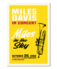 Miles Davis Live in San Francisco, 1968 Concert Print