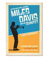 Miles Davis Live at the Sutherland Lounge in Chicago, 1957 Concert Print