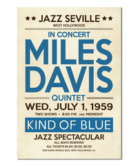 Miles Davis, Kind of Blue in Hollywood, 1959 Concert Print