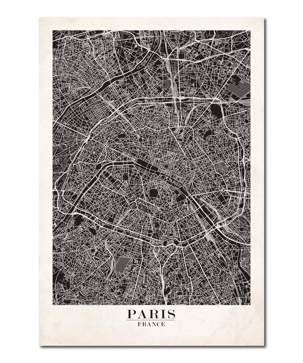 Paris, France Map Design