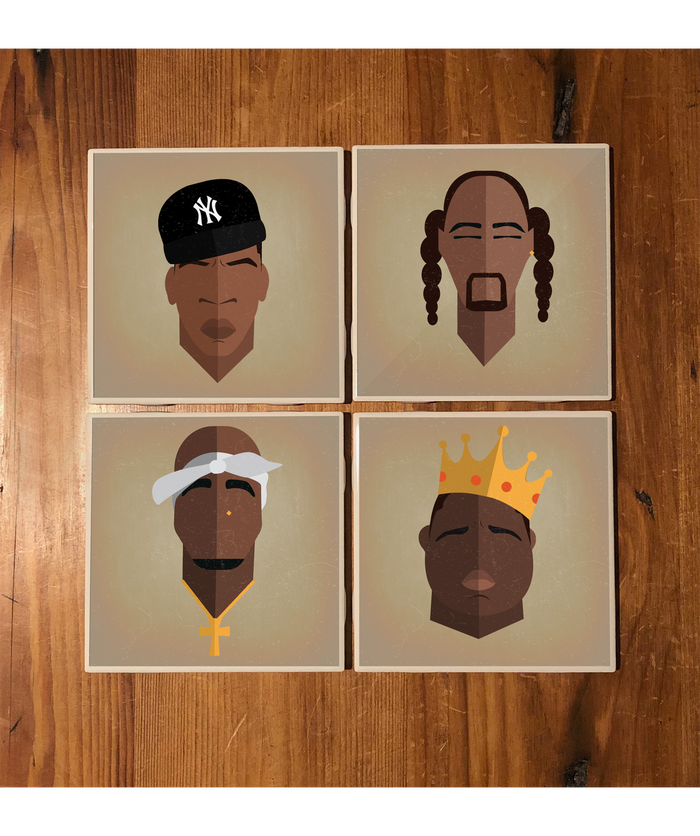 Urban Icon Ceramic Coaster Set