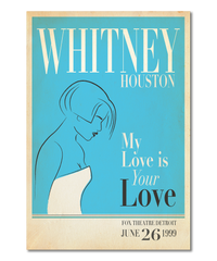 Whitney Houston Live In Detroit Print