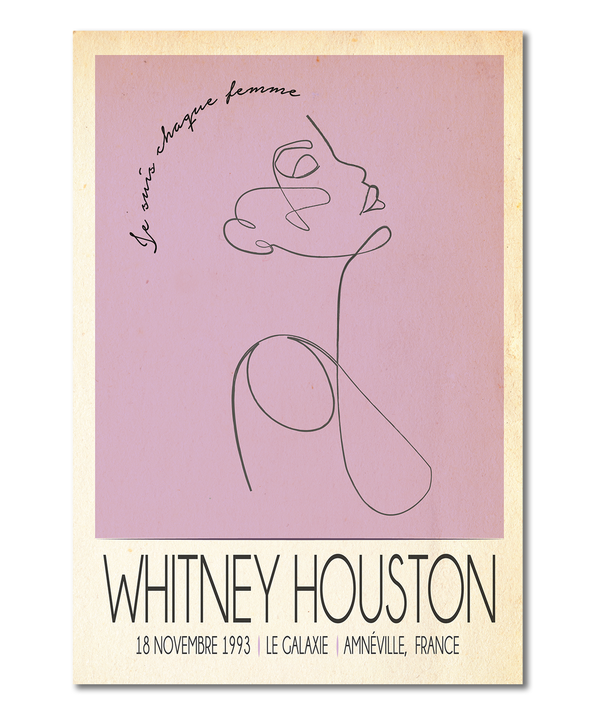 Whitney Houston Live In France Print