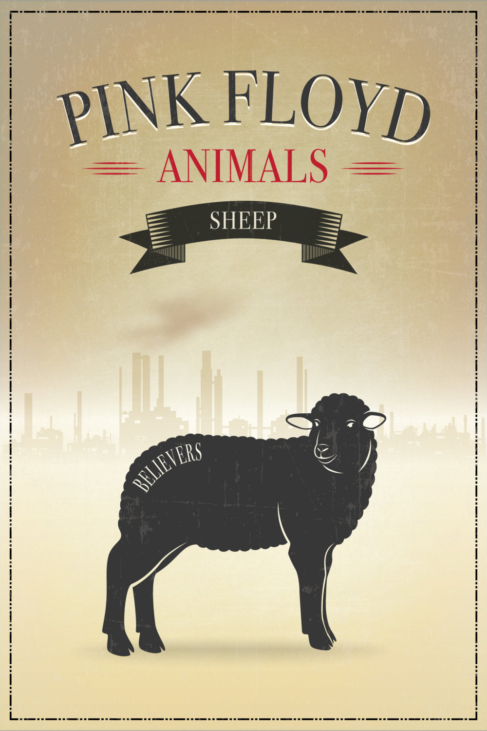 Pink Floyd Three (3) Poster Print Set Inspired by the album, "Animals: