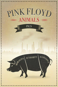 Pink Floyd Three (3) Poster Print Set Inspired by the album, "Animals: