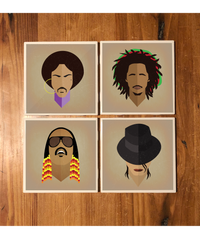 Soulful Icons Ceramic Coaster Set