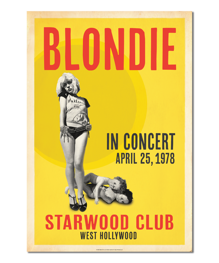 Blondie, Starwood Club, 1978 Print (Original Design)