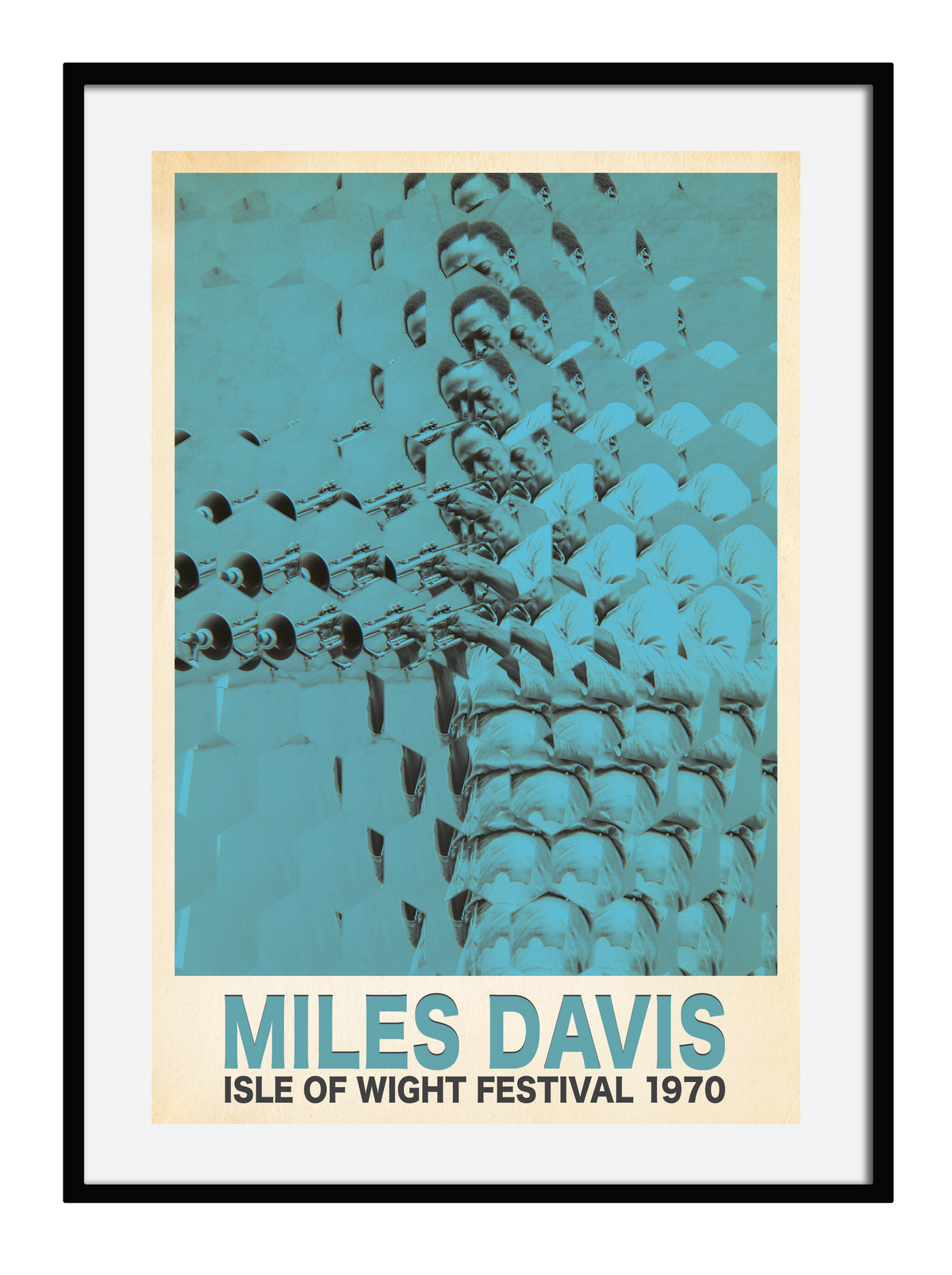 Miles Davis Isle of Wight , 1970 Concert Print