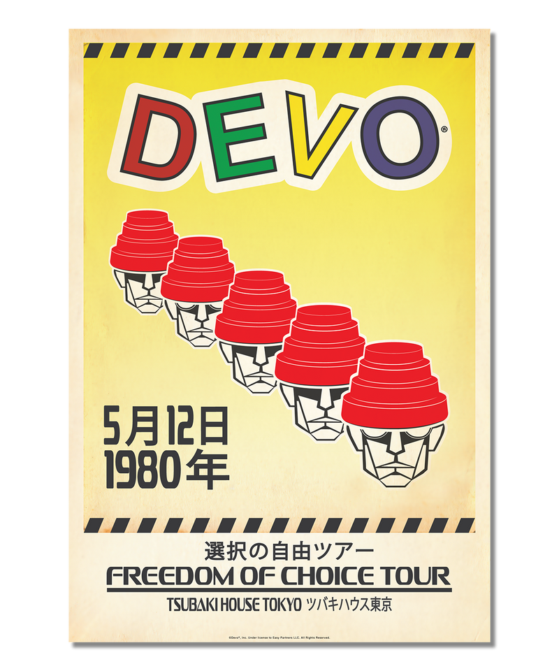 Devo Live In Tokyo Concert Print (Original Design)