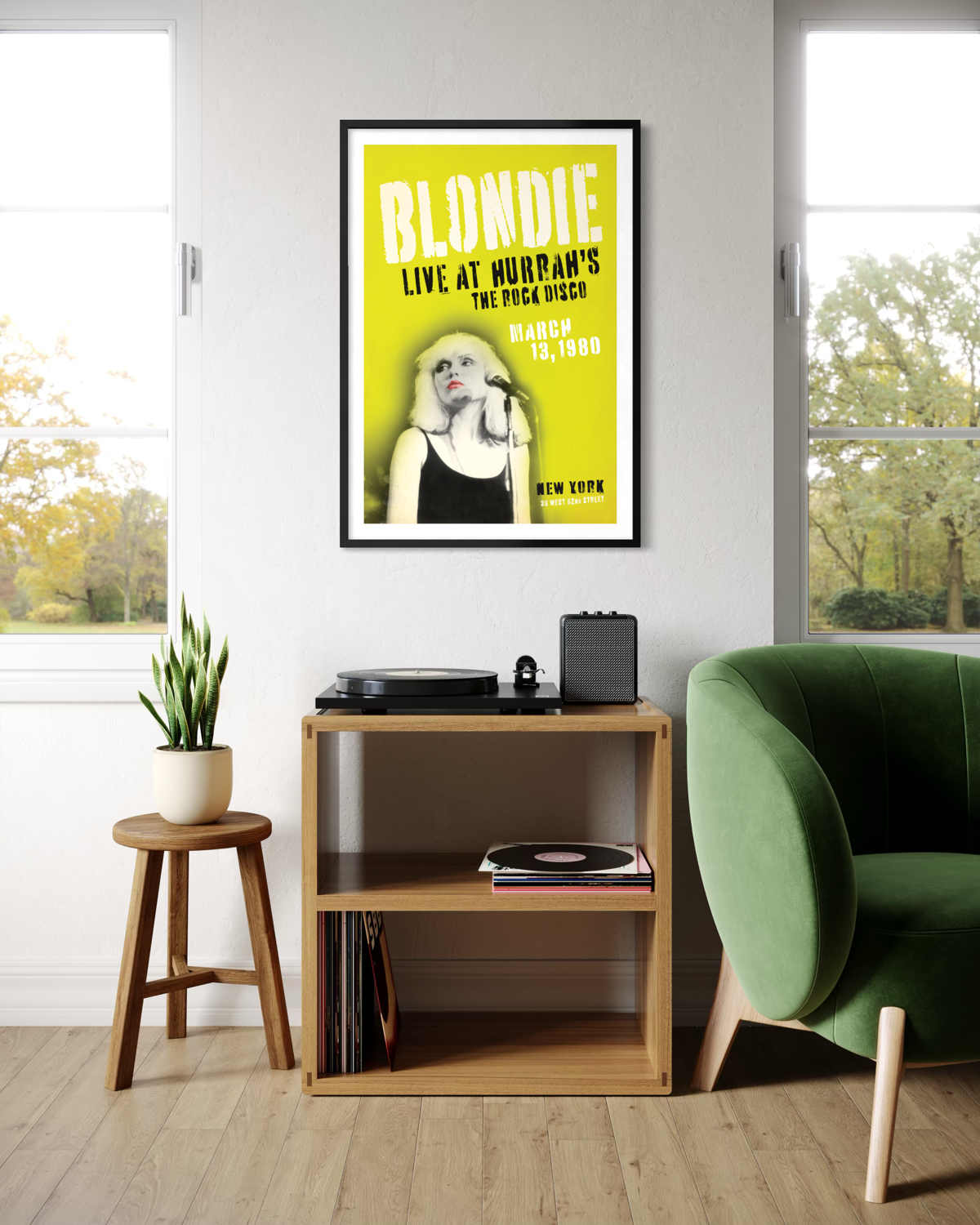 Blondie Live at Hurrahs NYC, 1980 Print (Original Design)