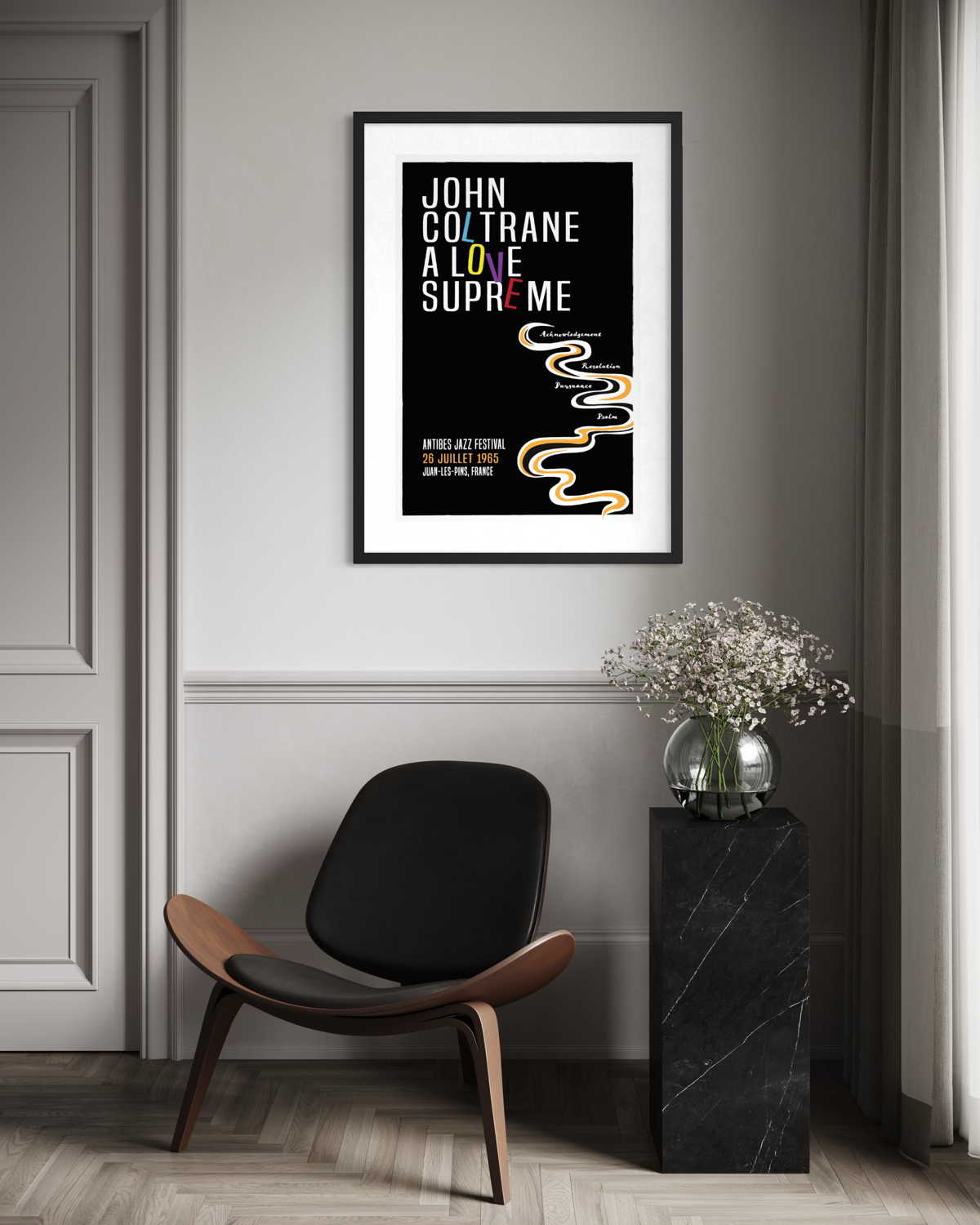 John Coltrane, A Love Supreme Live, 1965, Fine Art Framed