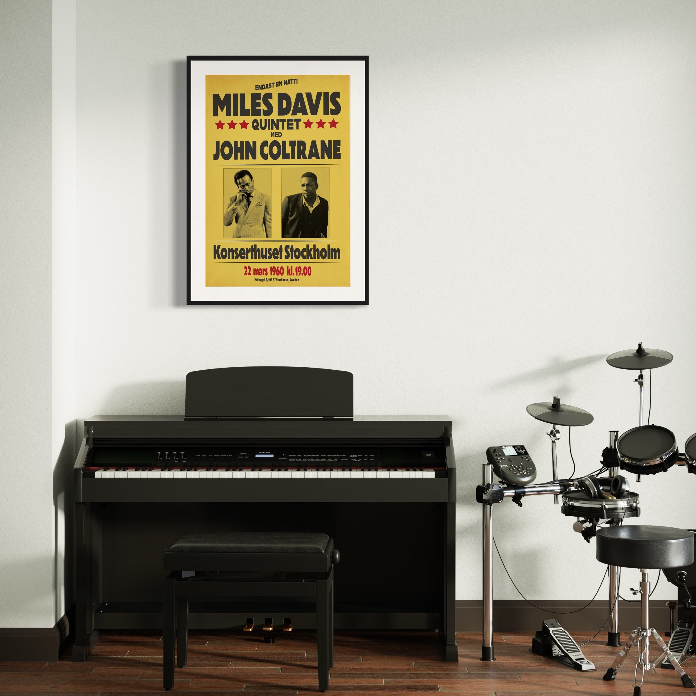 Miles Davis and John Coltrane, Live in Stockholm, 1960, Fine Art