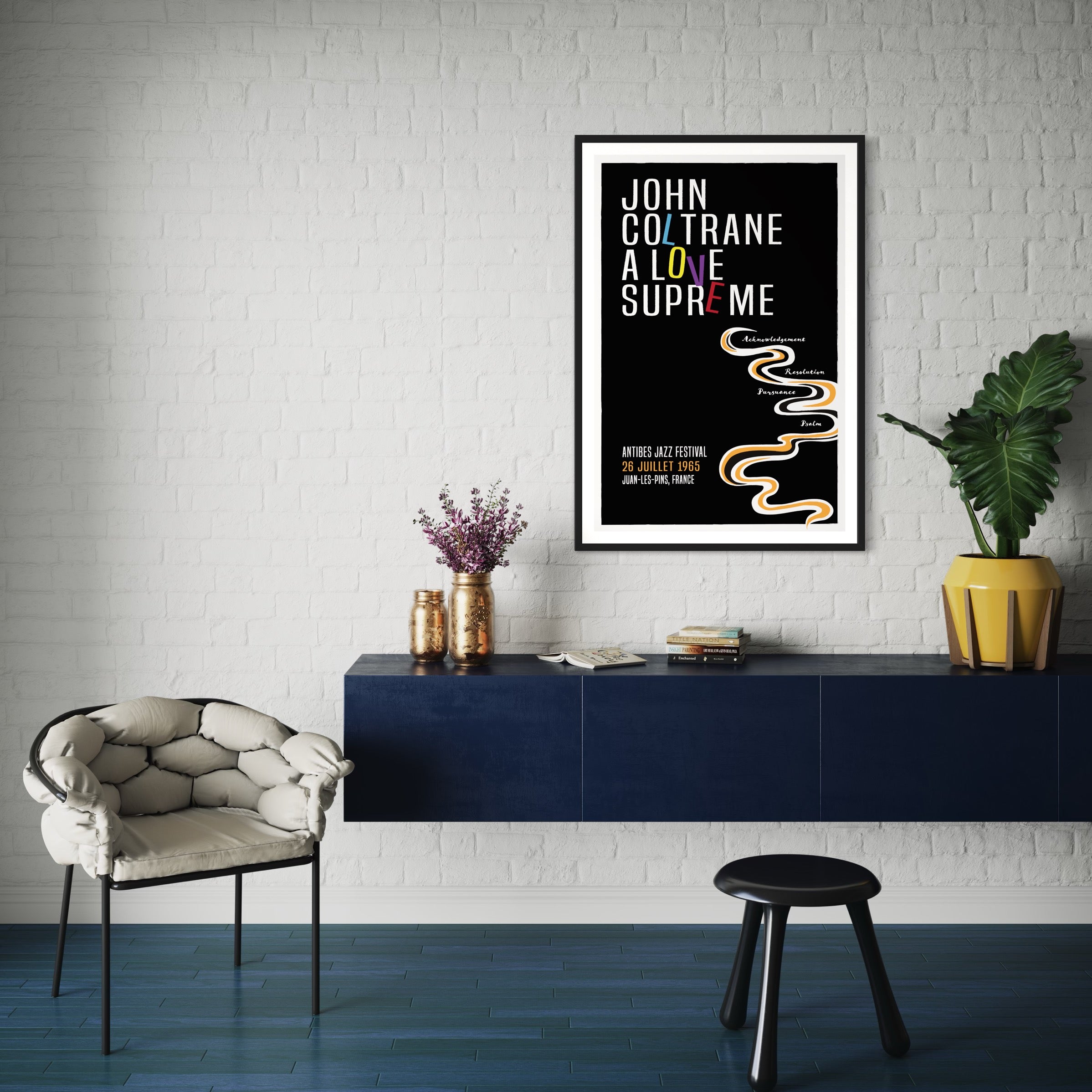 John Coltrane, A Love Supreme Live, 1965, Fine Art Framed – STUDIO