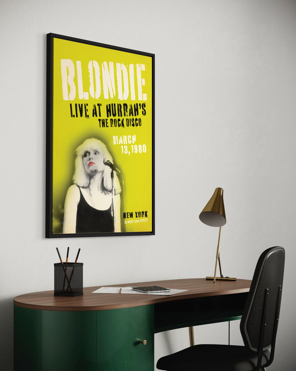 Blondie Live at Hurrahs NYC, 1980 Print (Original Design)
