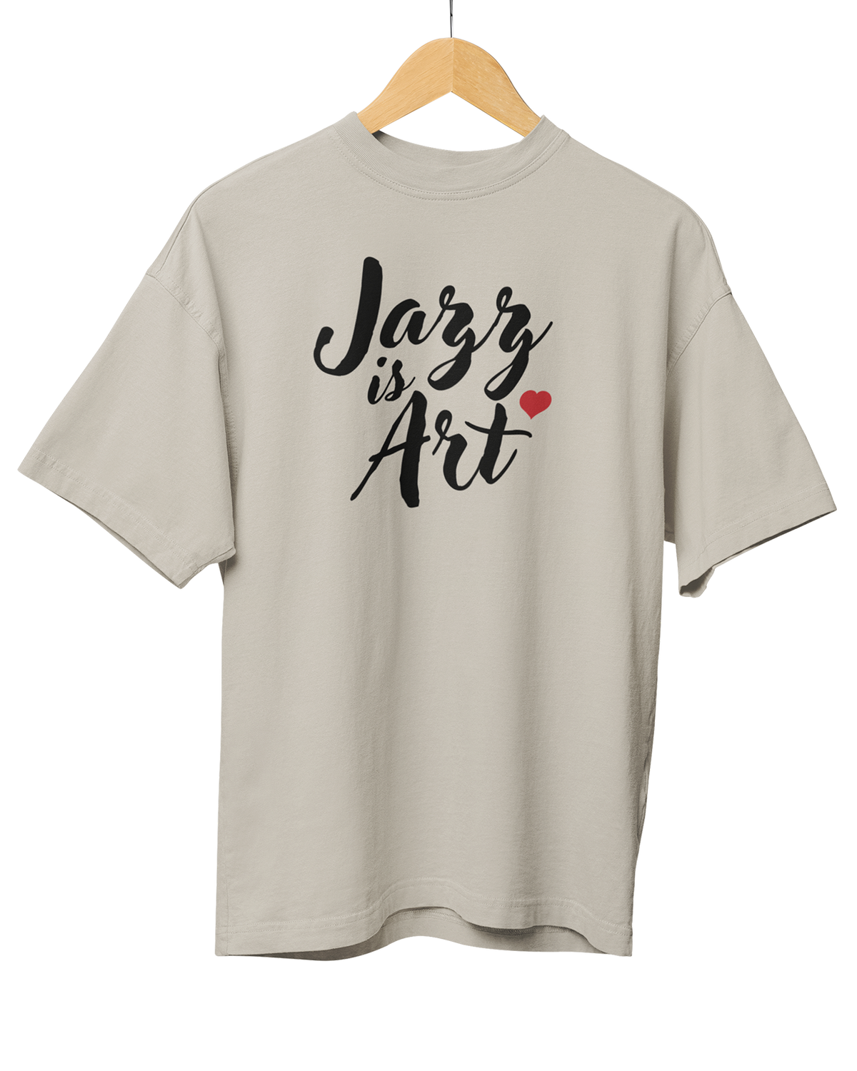 Jazz is Art Greige Color T-Shirt