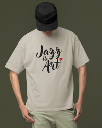 Jazz is Art Greige Color T-Shirt