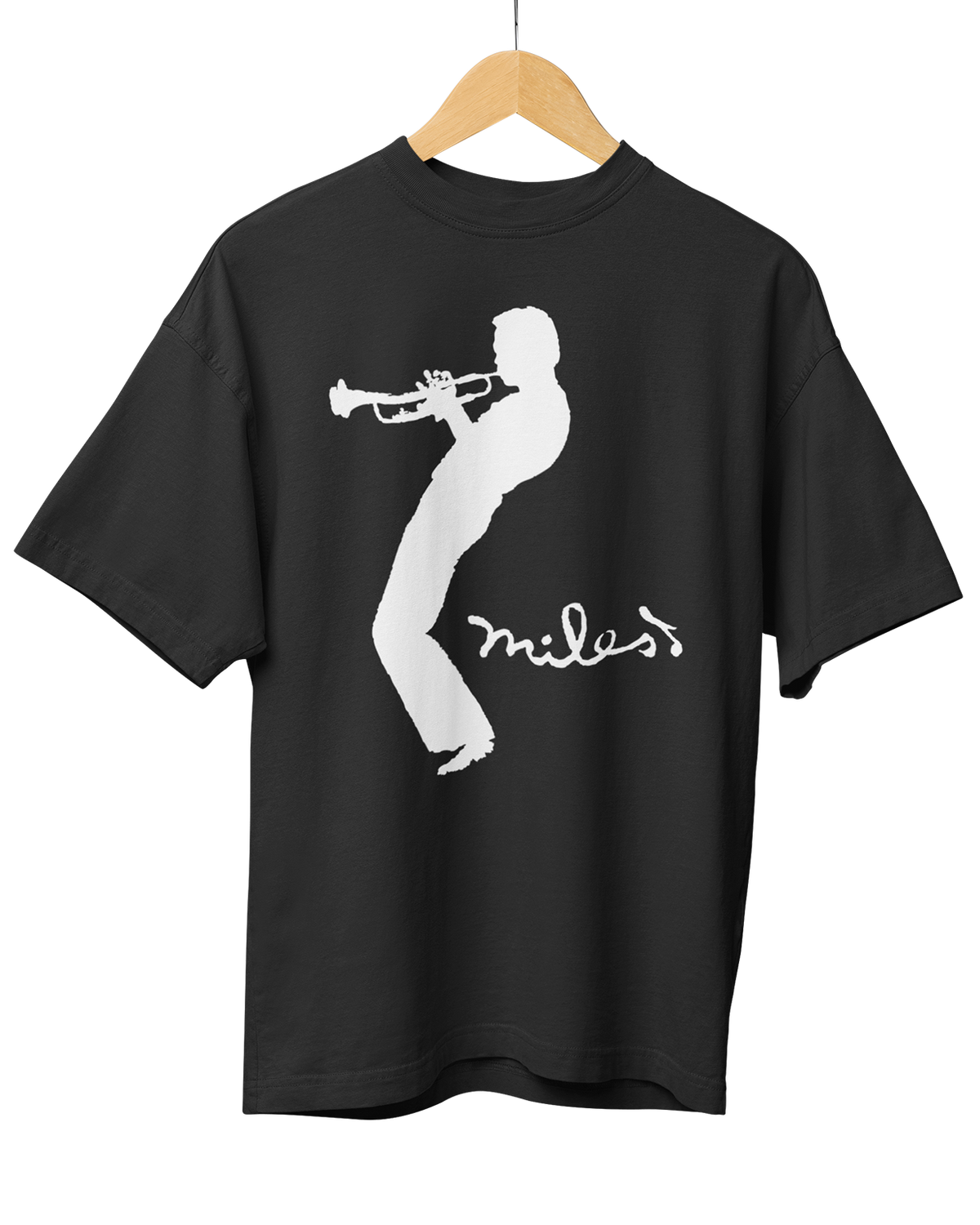 Miles Davis Silhouette Black T-Shirt (Officially Licensed)