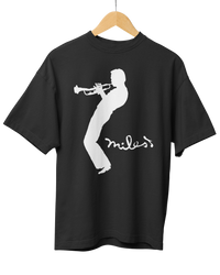 Miles Davis Silhouette Black T-Shirt (Officially Licensed)