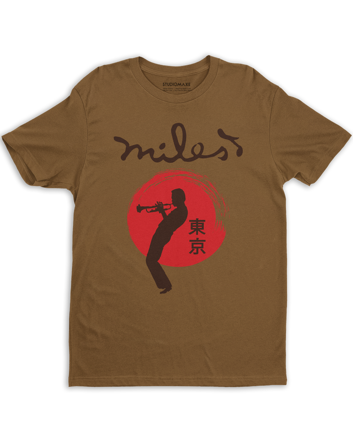 Miles Davis Tokyo Concert T-Shirt Cocoa Color (Officially Licensed) PREORDER/ SHIPS EARLY MARCH