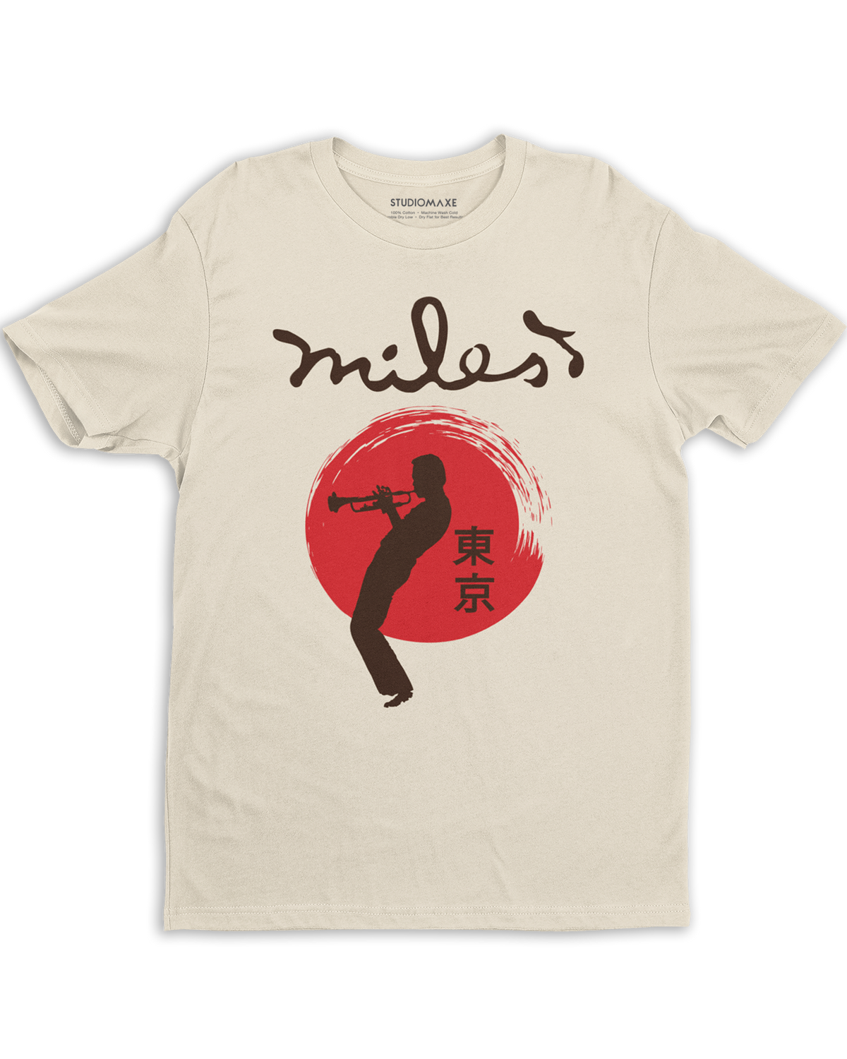 Miles Davis Tokyo Concert T-Shirt Cream Color (Officially Licensed) PREORDER/ SHIPS EARLY MARCH