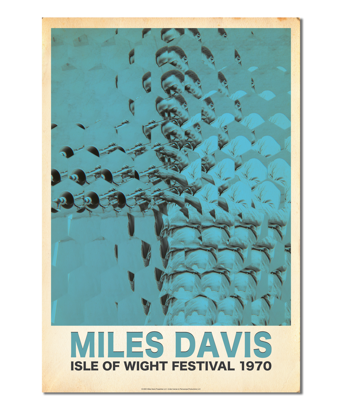 Miles Davis Isle of Wight , 1970 Concert Print