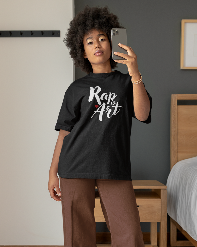 Rap Is Art Black T-Shirt