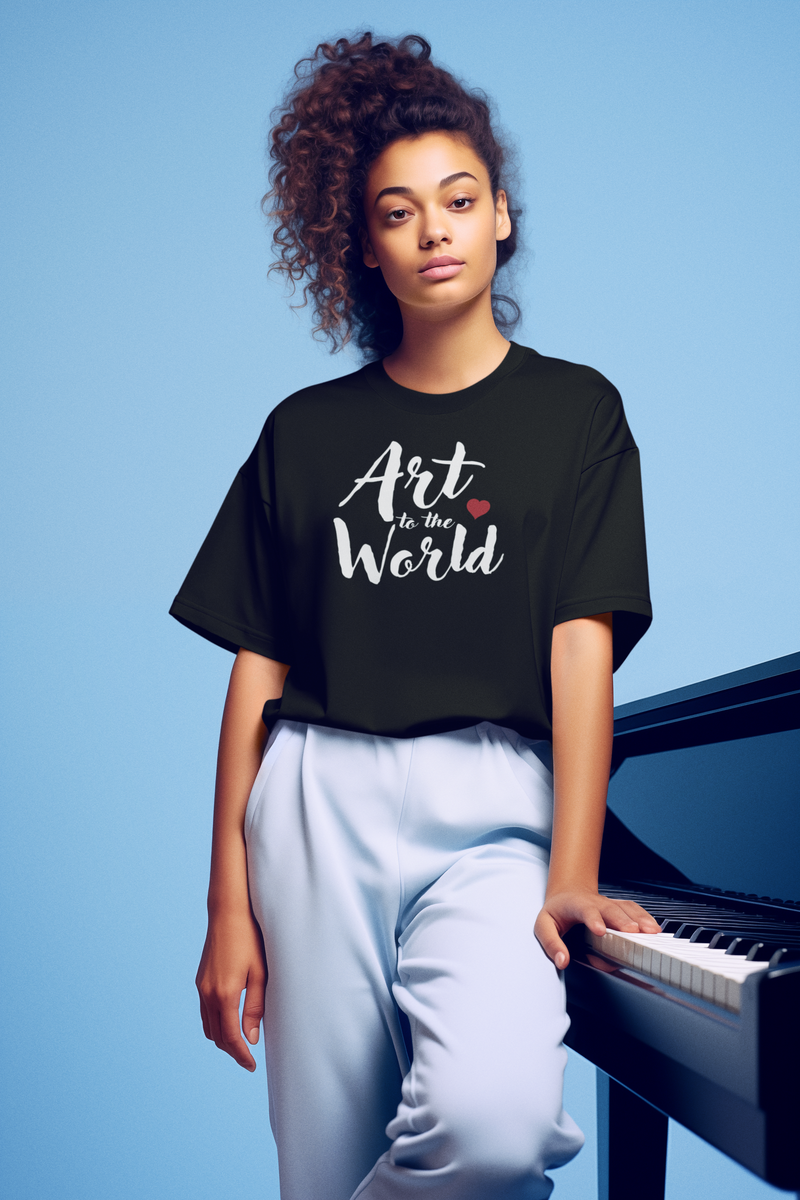 Art to the World Black T-Shirt